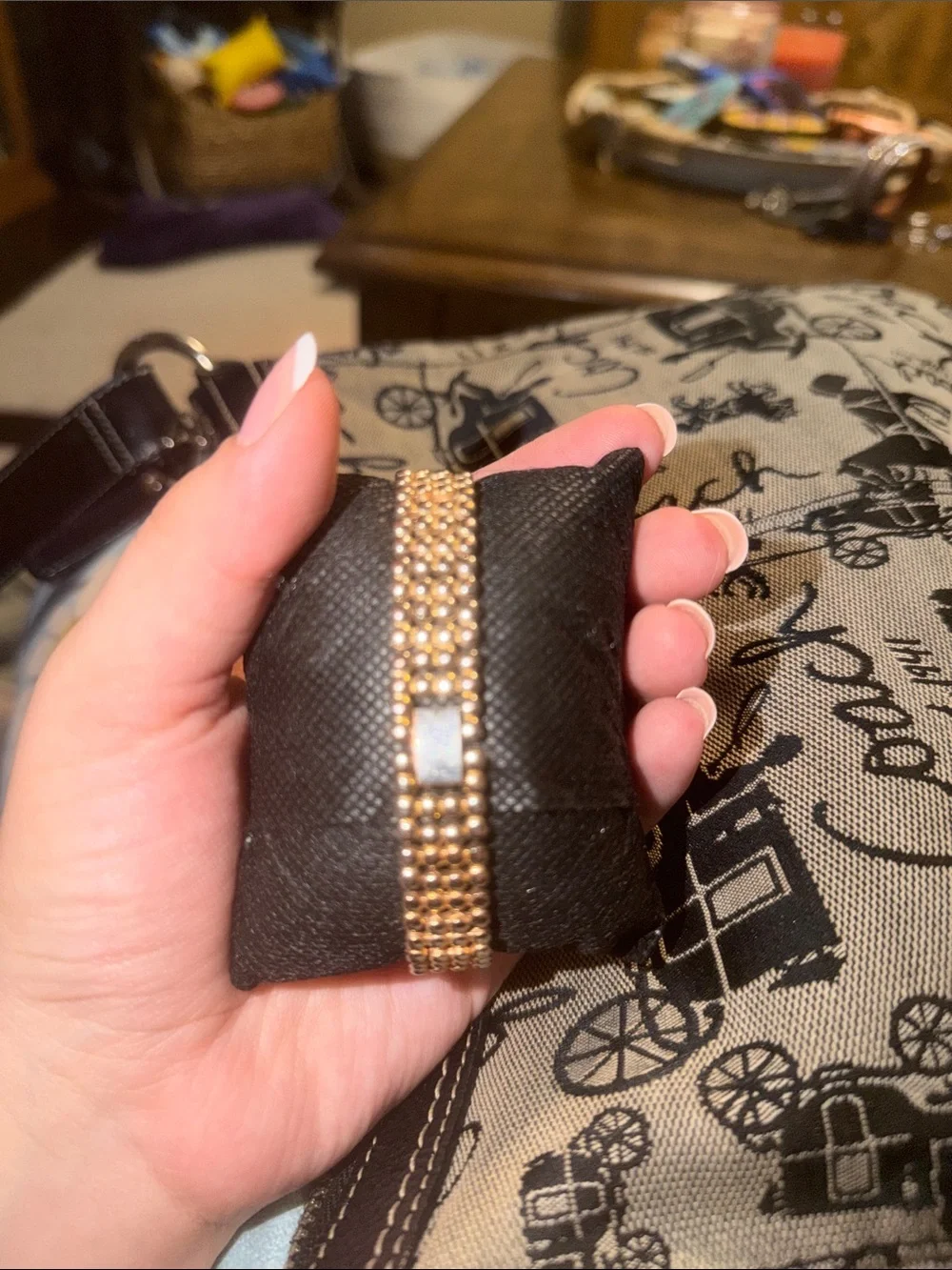 Women's Rose Gold Bracelet Smartwatch-Style Watch